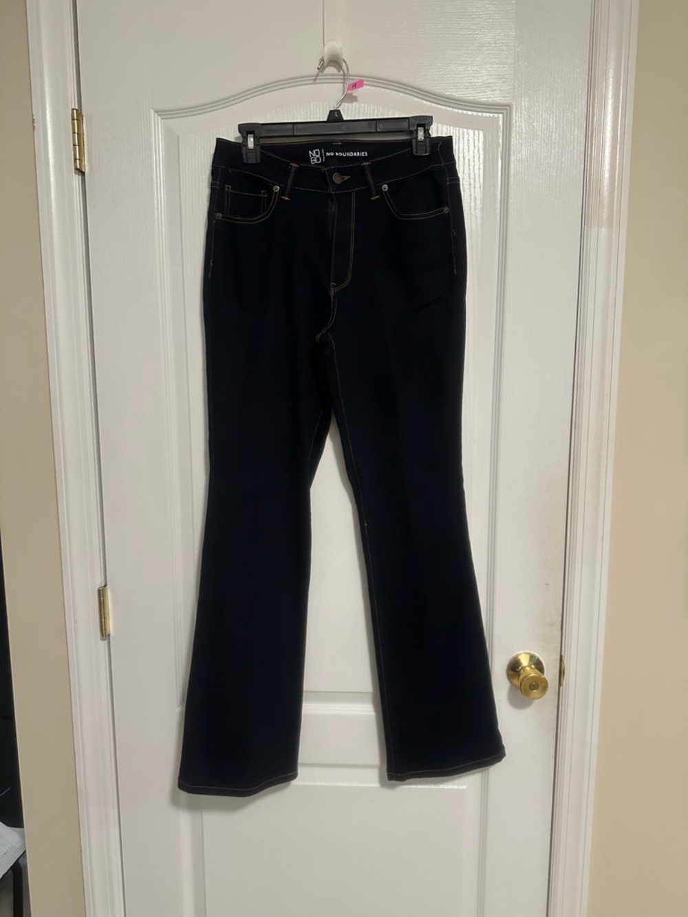 No Boundaries Dark Wash Flare Jeans Size 11 High Rise Stretch